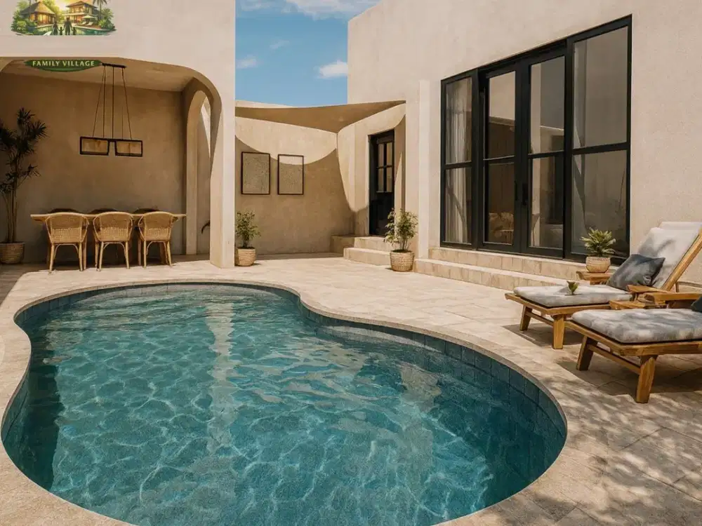 READY RUMAH VILLA PREMIUM 2 LANTAI DENGAN PRIVATE POOL DEKAT CIBUBUR