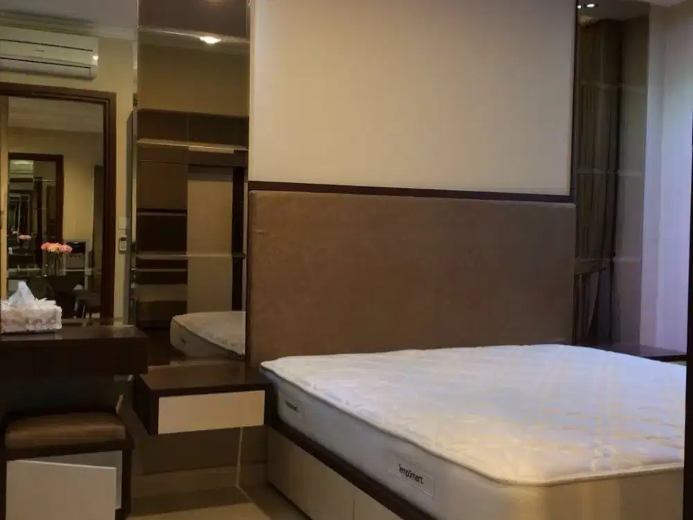 FOR RENT Apartment Denpasar Residence Kuningan City 1BR - Furnish Close to LRT MRT Mall Busway Ambasador Lotte Kokas