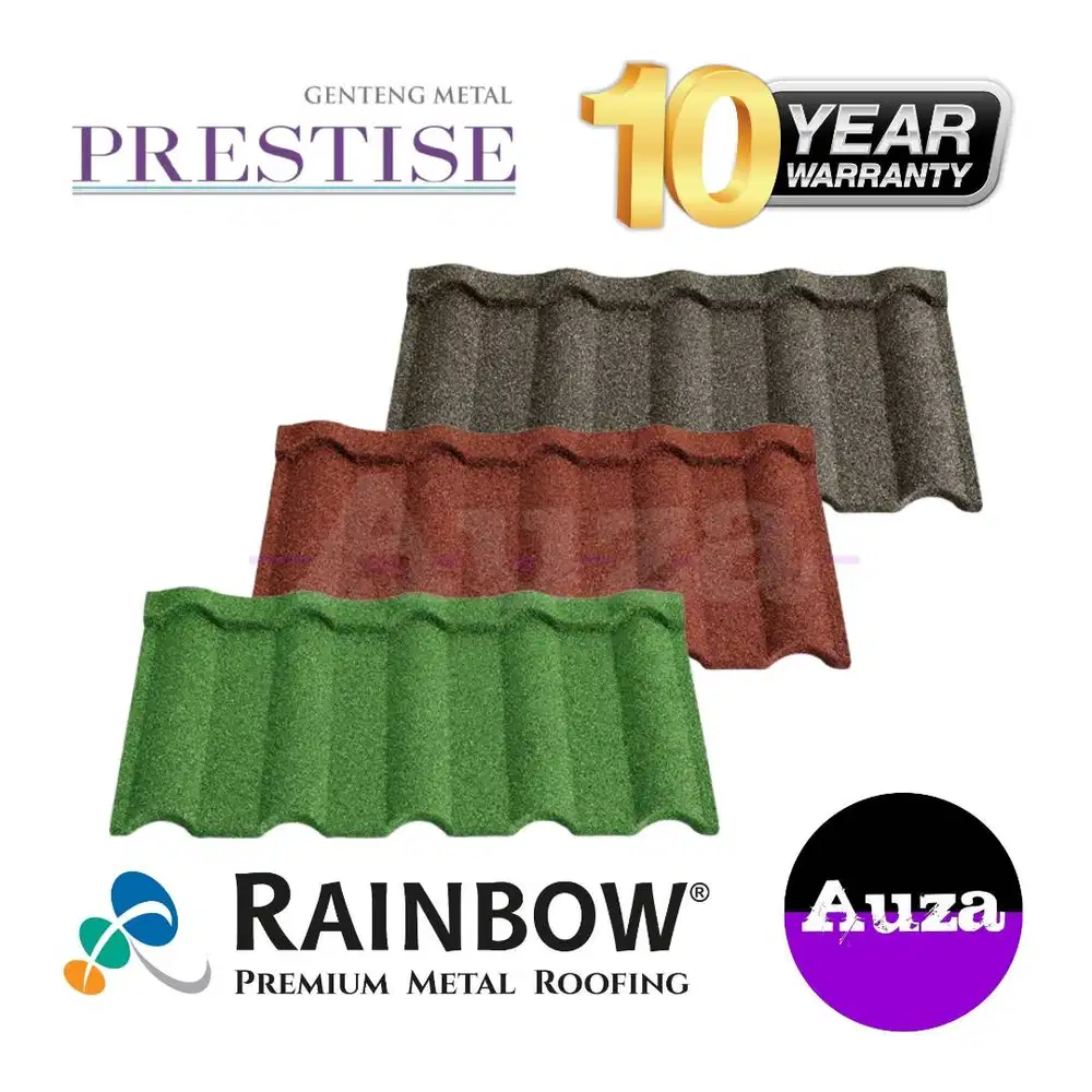 Genteng Metal Pasir Premium 1x4 | Prestise Stone-Coated 1x4 Metal Roof