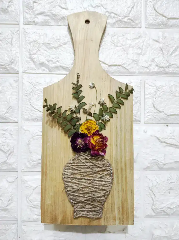 Hiasan Dinding/Dekorasi Rumah Kerajinan Tangan Bunga Kering Di Talenan