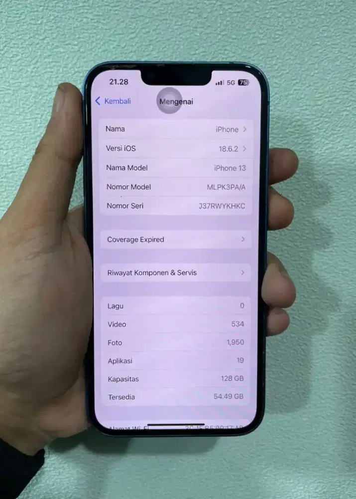 IPhone 13 internal 128gb ibox