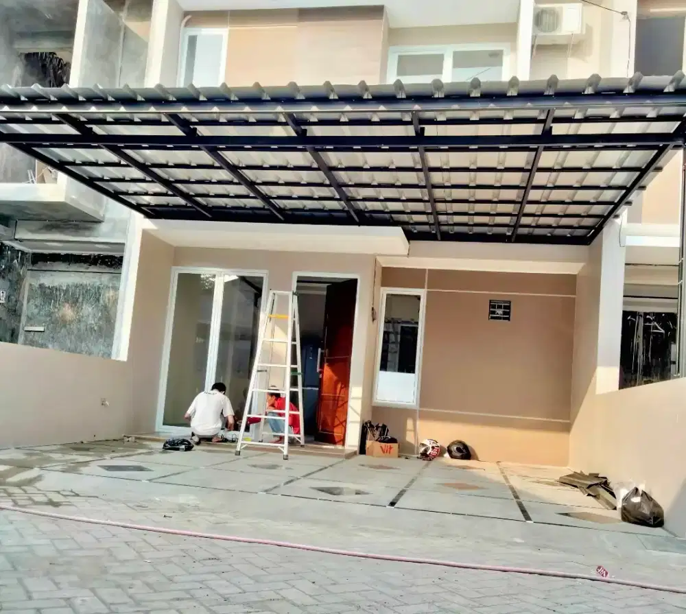 Kanopi baja ringan dan garasi