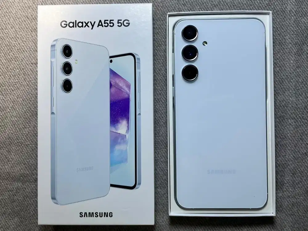 Samsung A55 12/256GB White Komplit Fulset No Minus