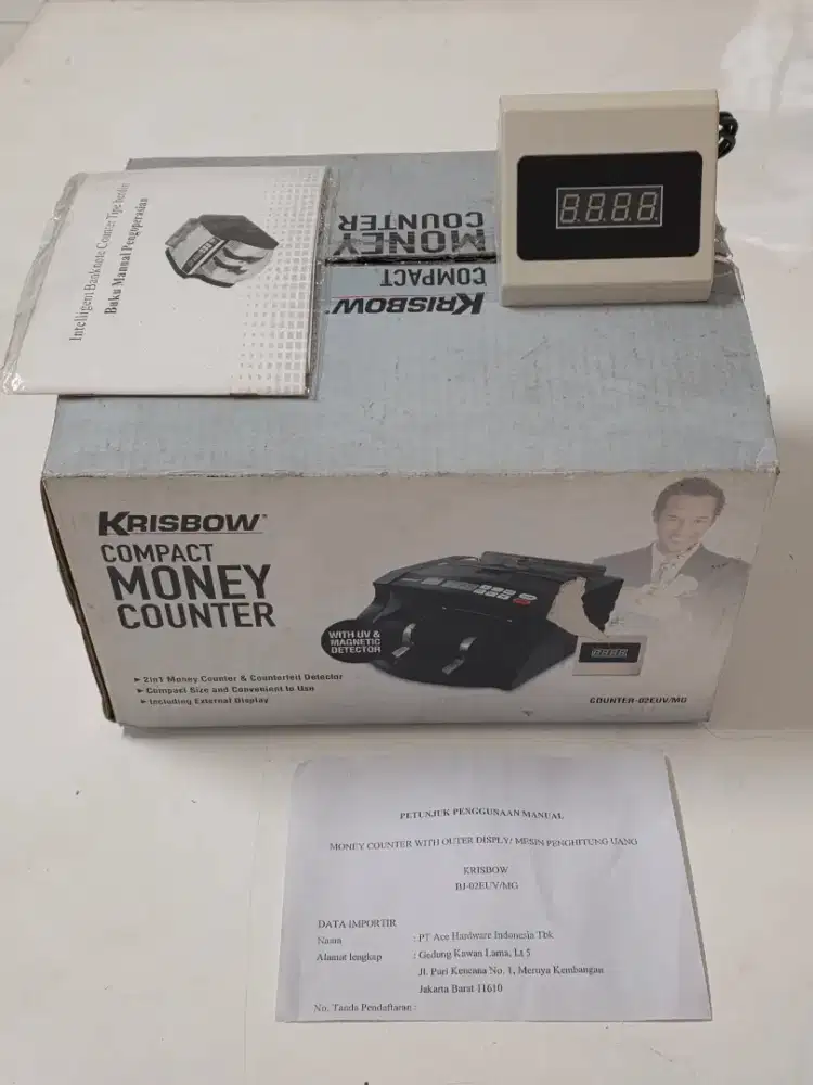 Dusnya saja Money Counter Mesin Hitung Uang Krisbow