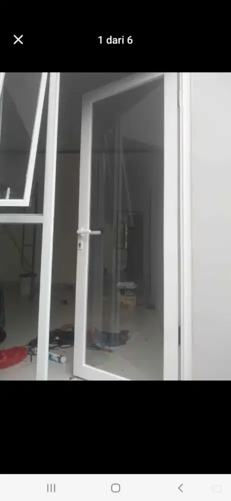 Partisi pintu swing plus jendela 1 paket  T210cm L130cm hrg 3,45 jt