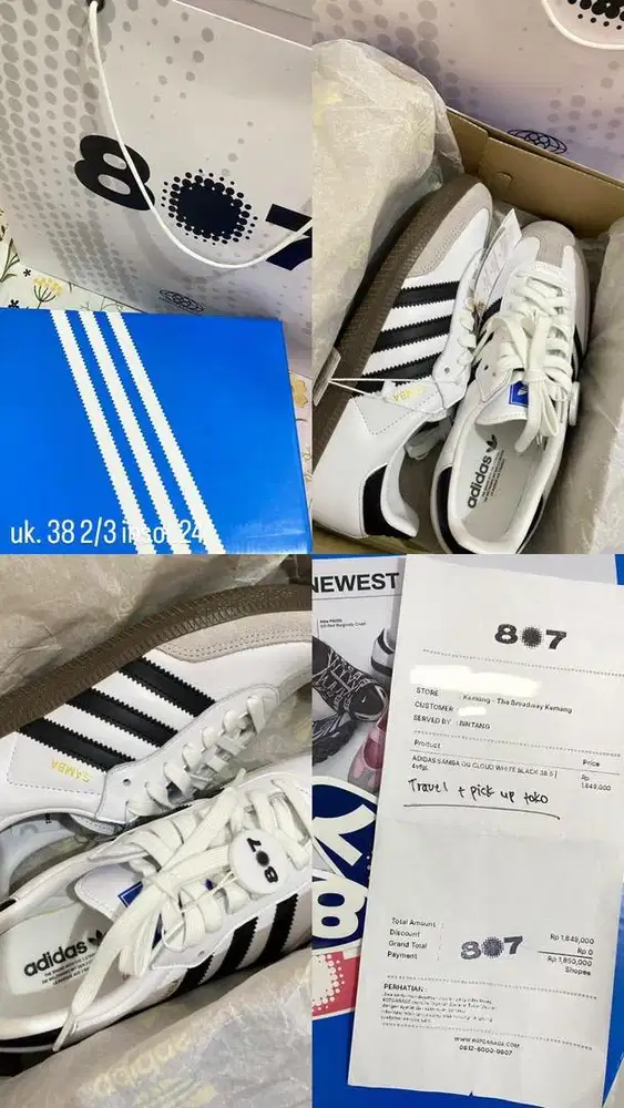 adidas samba uk 38,5 NEW