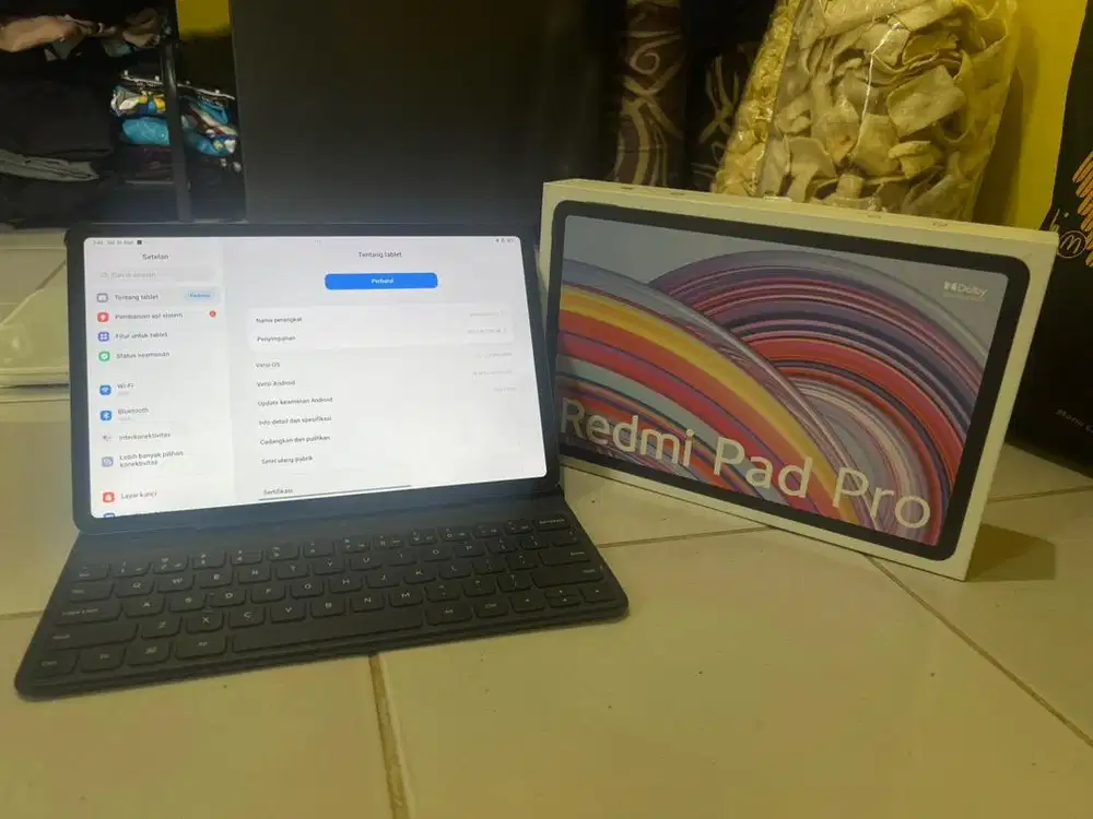 Redmi Pad Pro 8/256GB Fullset Mulus Like New + Keyboard