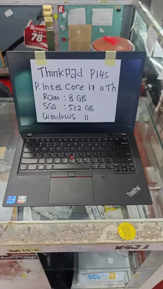 Thinkpad P14s Prosesor core 17 11th