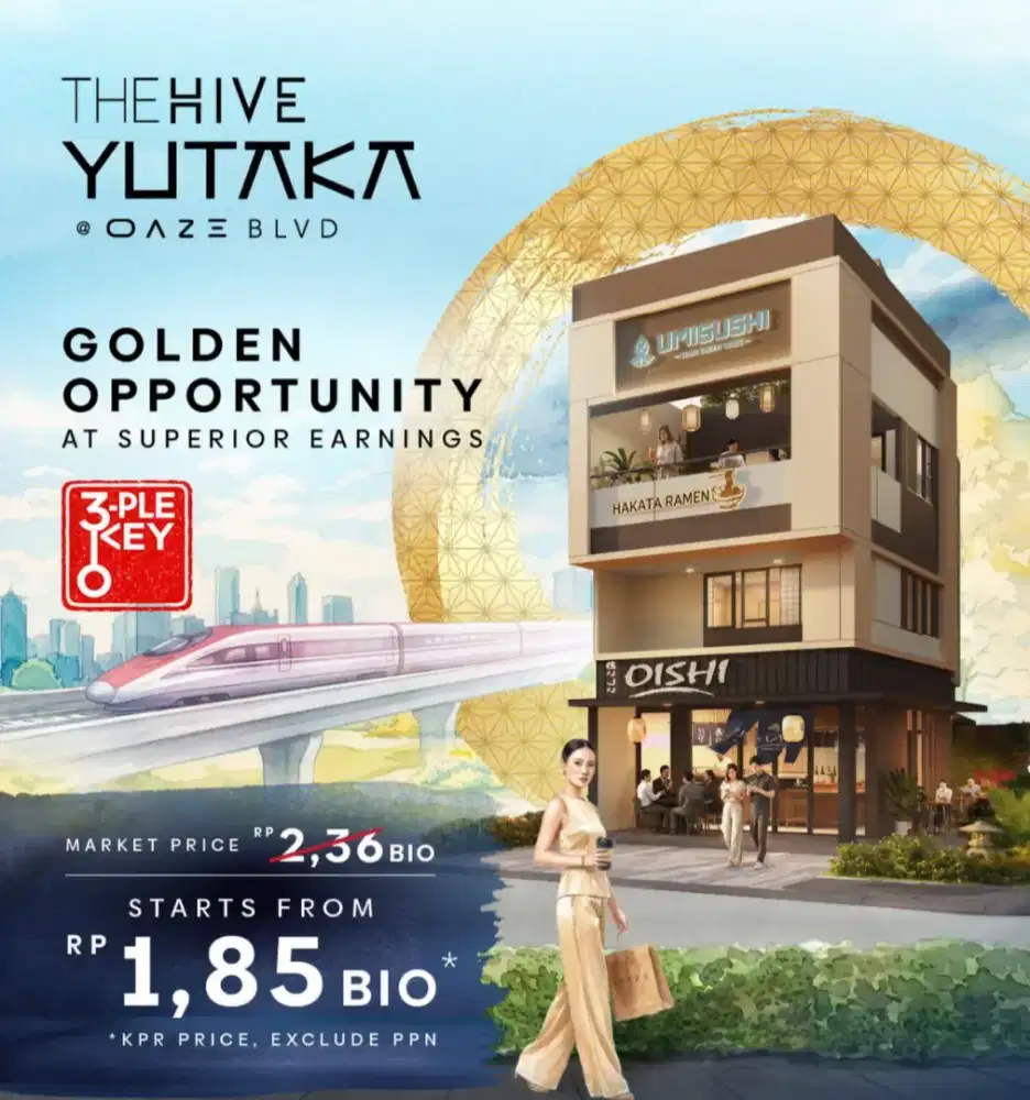 Ruko Premium The Hive Yutaka–Terbaru di Main Boulevard Lippo Cikarang