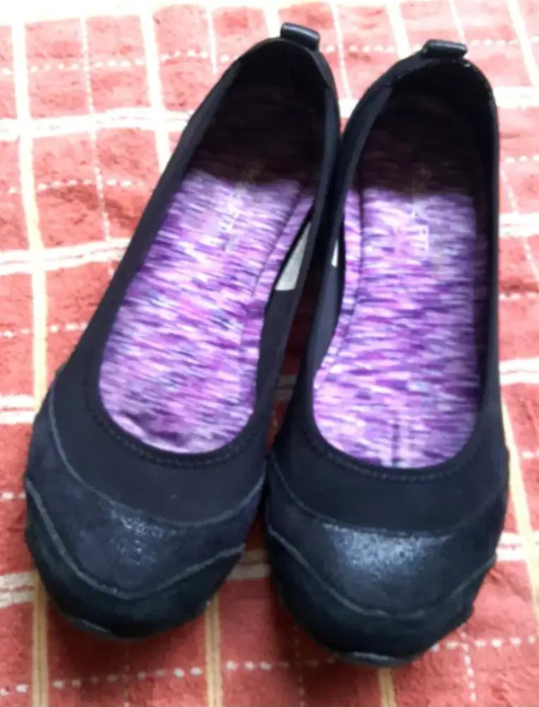 Sepatu Skechers Wanita Woman Shoes Black