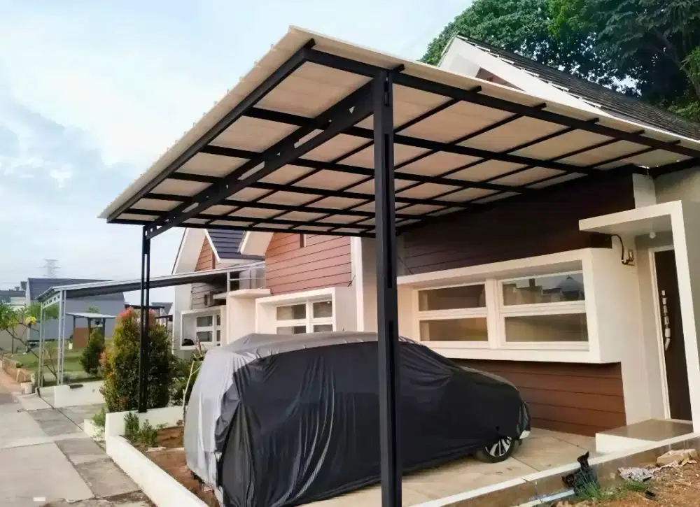 Pasang kanopi baja ringan
