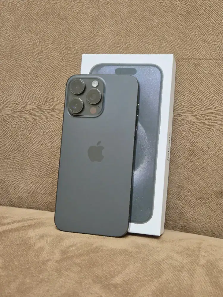 Iphone 15 pro max 512gb ibox black lengkap