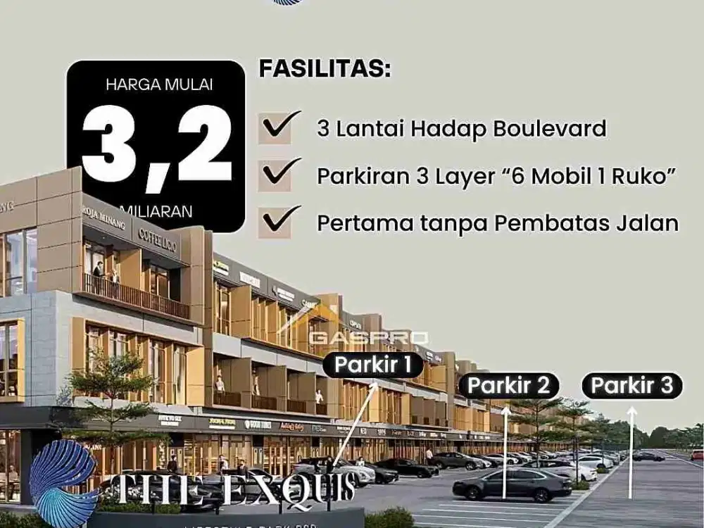 reko EXQUIS bsd city posisi , lokasi sangat strategiz