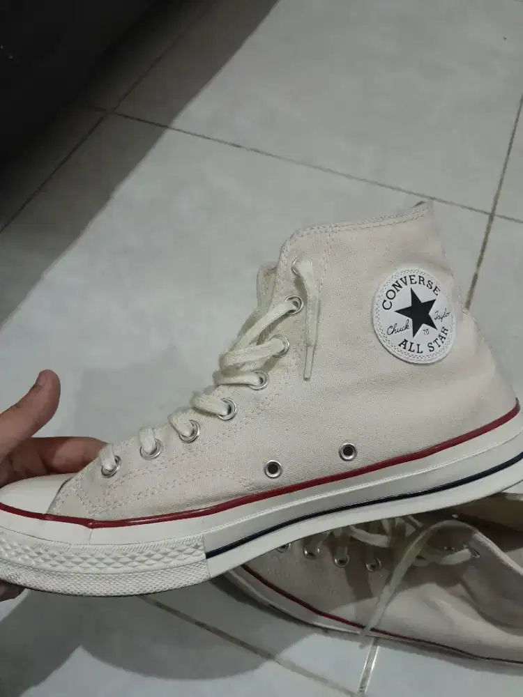 Sepatu Converse Chuck 70's High White