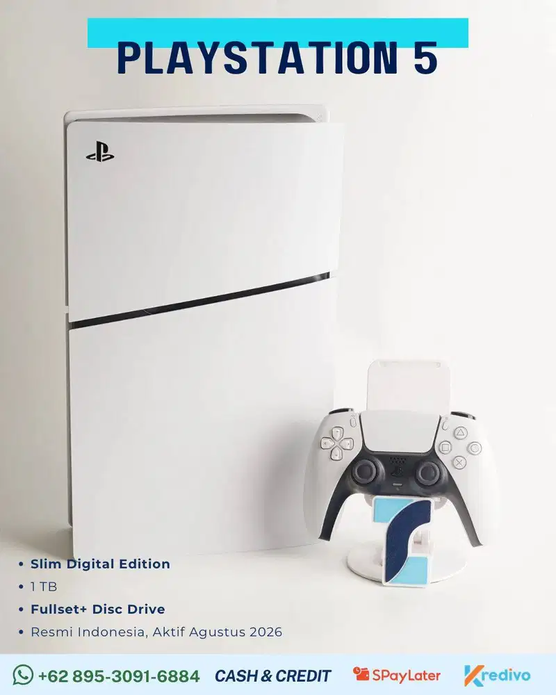 PlayStation 5 PS5 Slim Digital Edition 1 TB + Disc Drive
