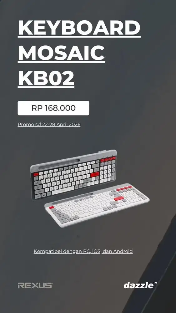 Keyboard wireless rexus KB02