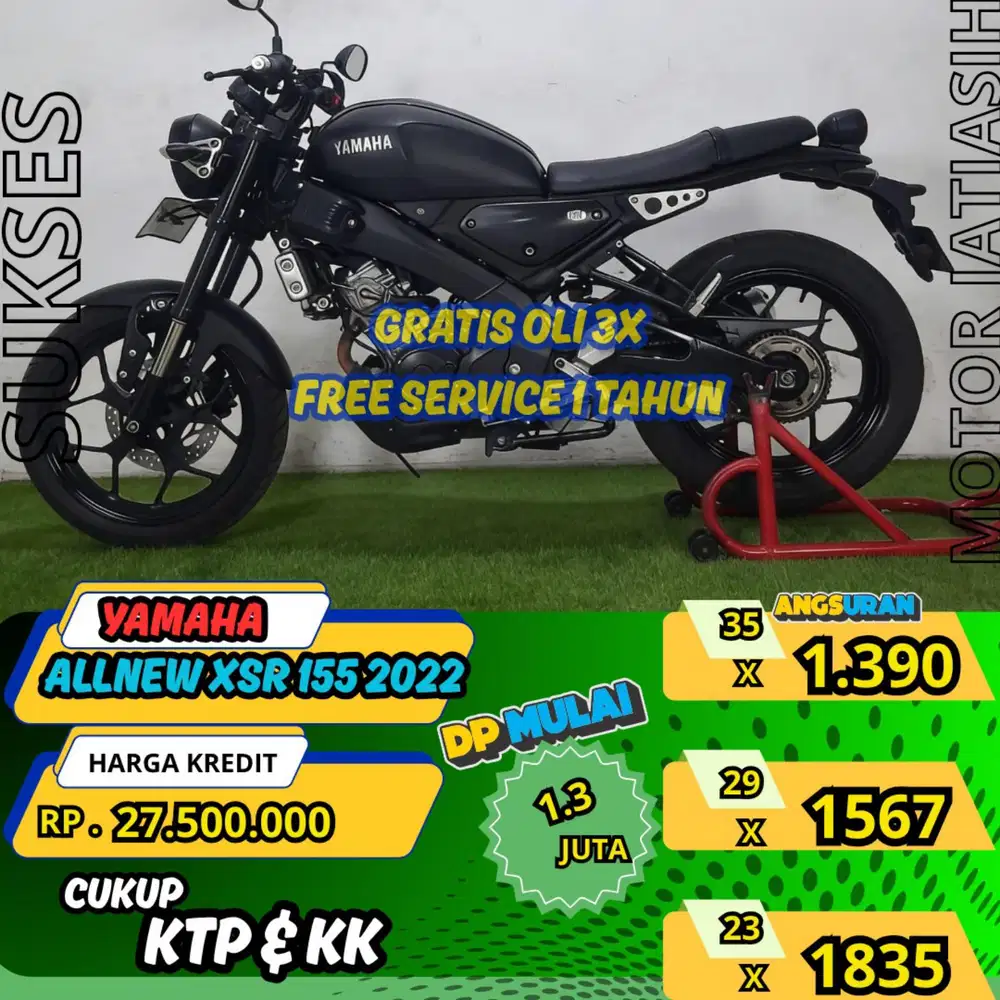 AllNEW XSR 155 2022 ANGSURAN TERMURAH SYRT KTP&KK(SUKSESMOTOR)