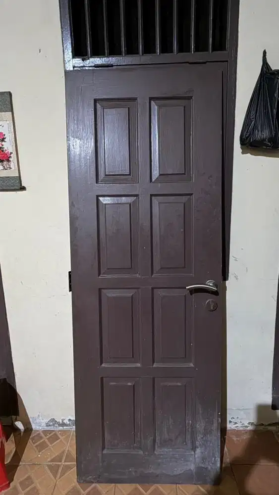 PINTU KAYU KAMAR MANDI