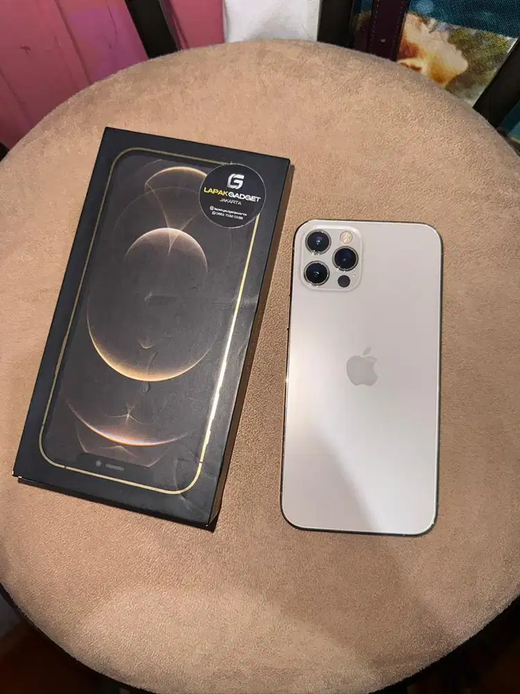 Iphone 12 pro 256gb inter warna gold