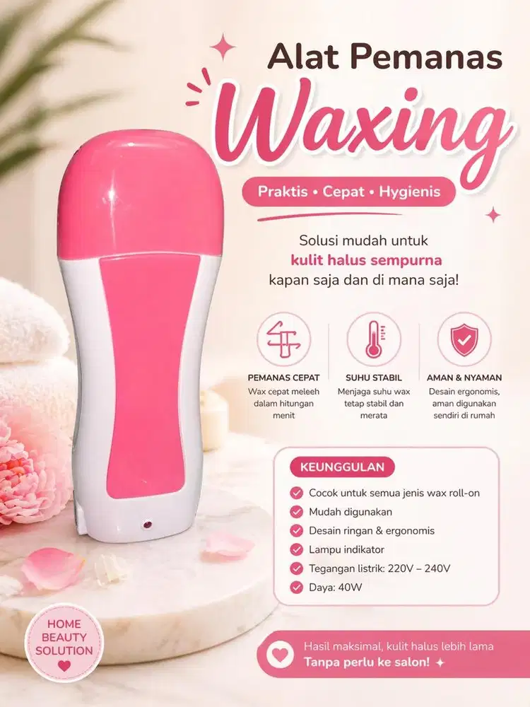Alat Pemanas Waxing Roll On, Praktis & Cepat, Cocok Untuk Perawatan