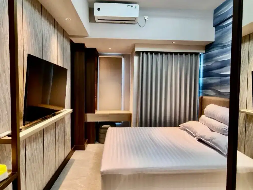 DISEWAKAN APARTEMEN BELLA STUDIO LT 15 PAKUWON CITY FURNISH VIEW POOL