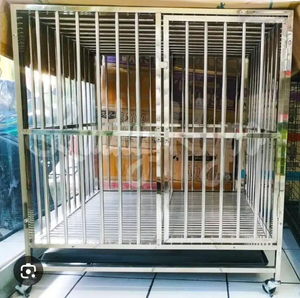 Kandang stainless jumbo 150x150cm