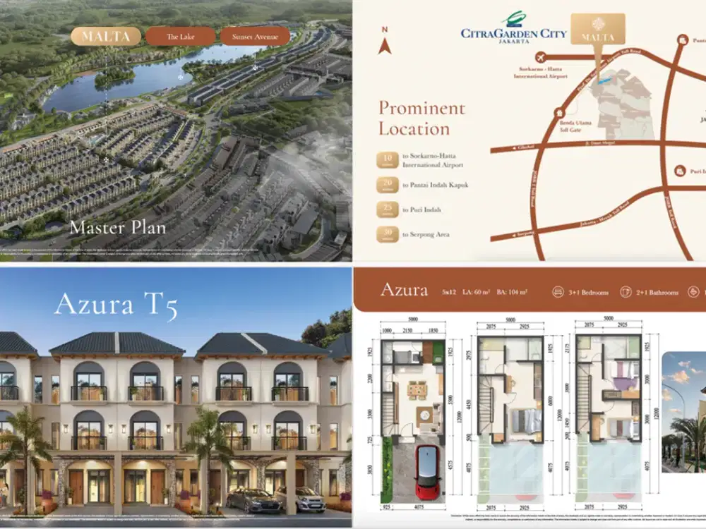 Malta CitraGarden City Jakarta Barat (Mediterraenan Homes) - DP 148 Jt