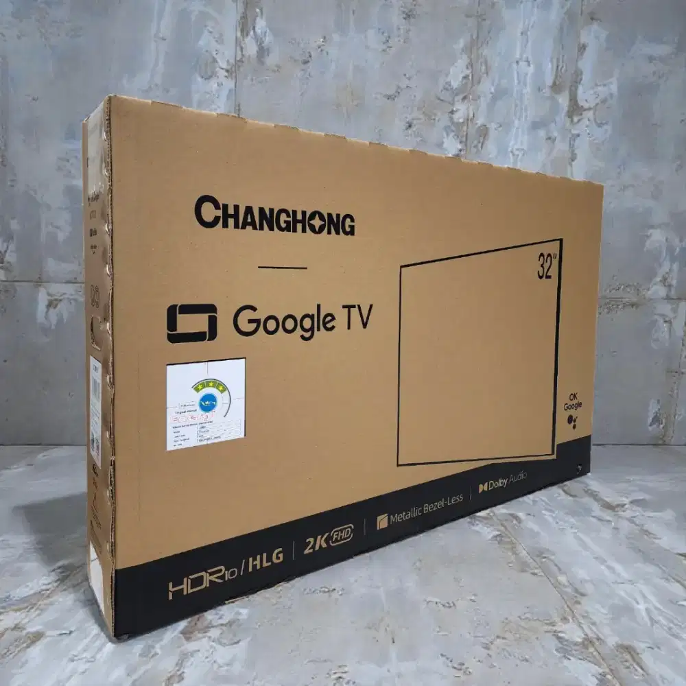 TV Android Changhong 32 inci layar jernih 2K FHD - masih BARU