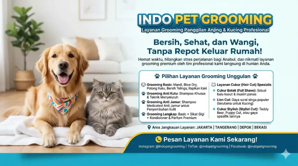 Pet salon hewan panggilan cat&dog_terdekat