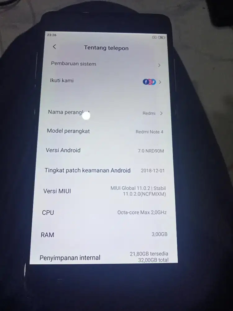 Jual Vivo 1807/Vivo y95 ram 4/32 normal minus lecet pemakaian aja