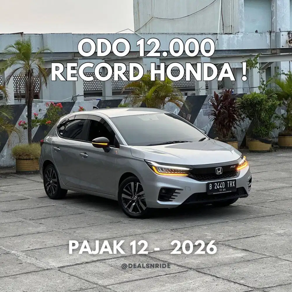 ODO 12.000 RARE BGTT !! PAJAK 12/2026 HONDA CITY RS HATCHBACK 2021 GAS