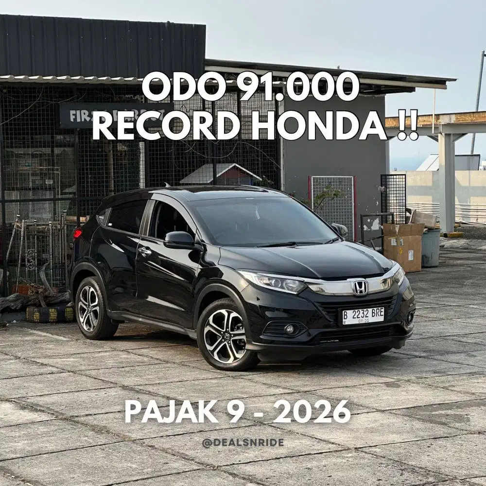 ODO 91.000 RECORD !! PAJAK 9/2026 HONDA HRV E FACELIFT 2020 SIAP PAKAI