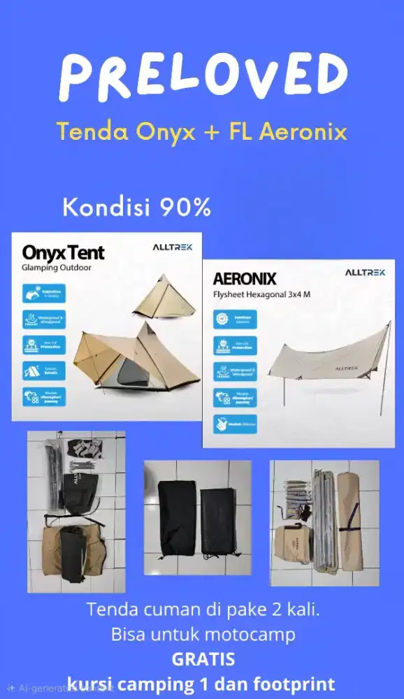 Tenda Camping Alltrex Onyx & Flysheet Aeronix