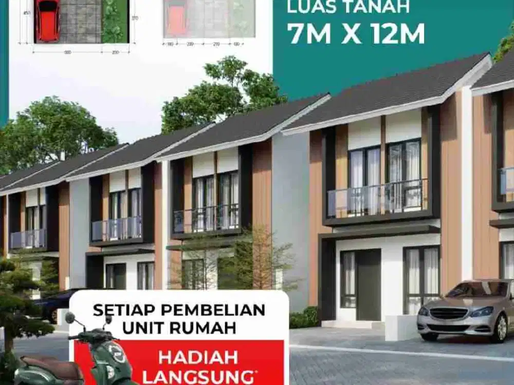 dijual cepat rumah cantik hadiah langsung motor