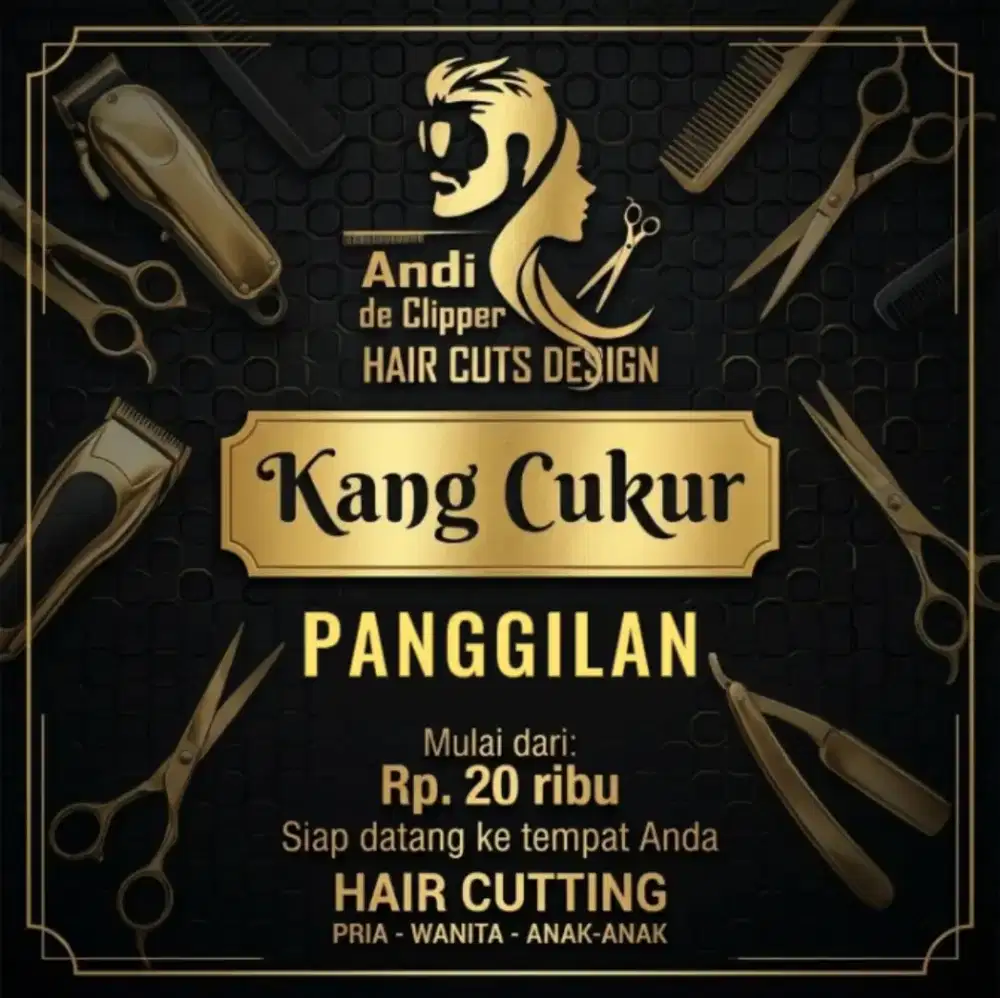 Tukang Cukur Panggilan Pria Wanita Anak