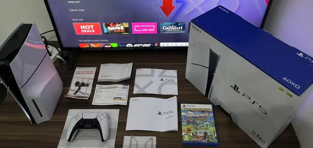 PS5 Slim Disk & Digital 1TB (mulus & lengkap)