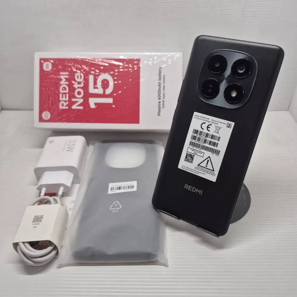 LIKE NEW 99,99% XIAOMI REDMI NOTE 15 8/128 BLACK BARU PAKAI 4 HARI GAN