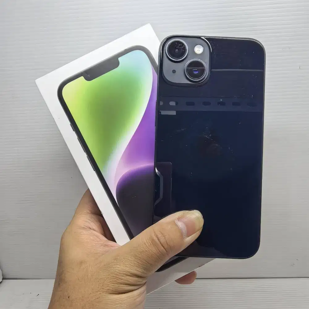 NO MINUS  EX IBOX IPHONE 14 128GB MIDNIGHT FULLSET ORIGINAL