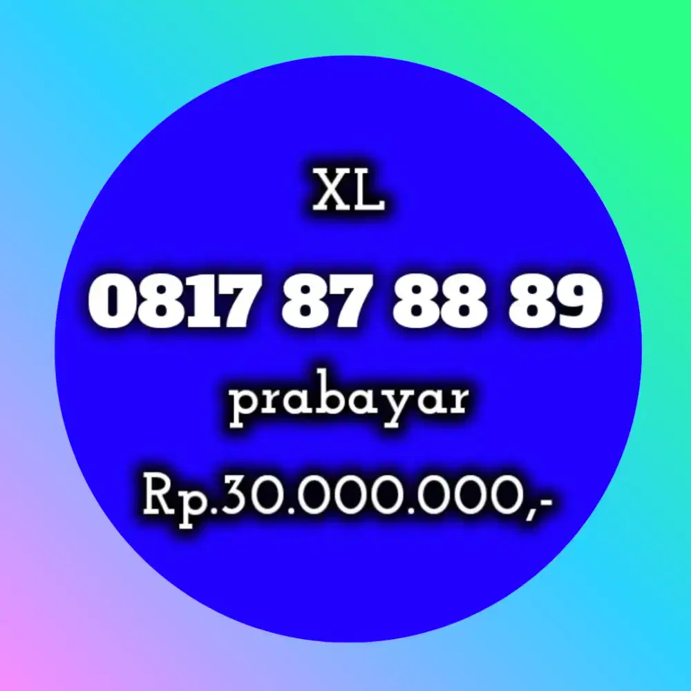 NOMOR CANTIK XL 87 88 89