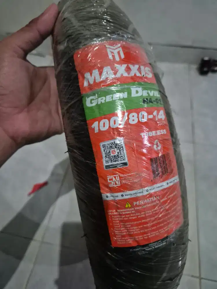 Ban Maxxis Green Devil 100/80 - 14 Baru