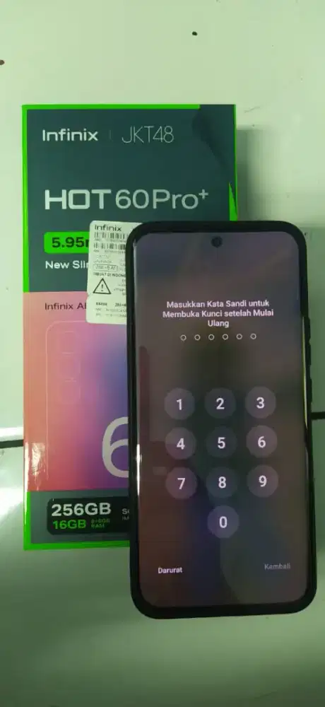 Infinix Hot 60 Pro Plus Fullset baru 1 minggu