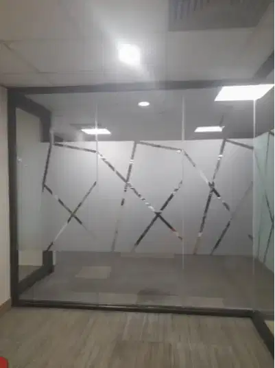 STIKER KACA SANDBLAST ES KACA FILM ONEWAY VISION CUTTING STICKER RUMAH