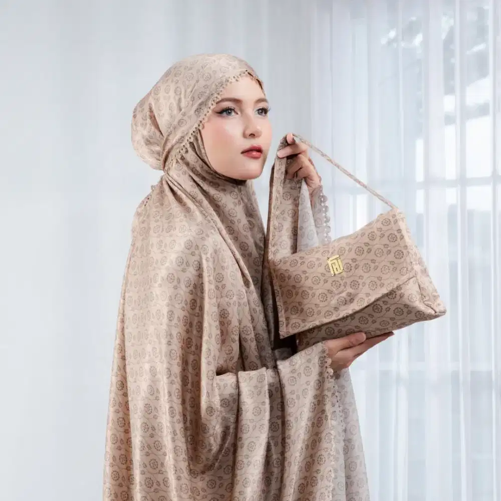 Mukena dewasa terbaru model santorini