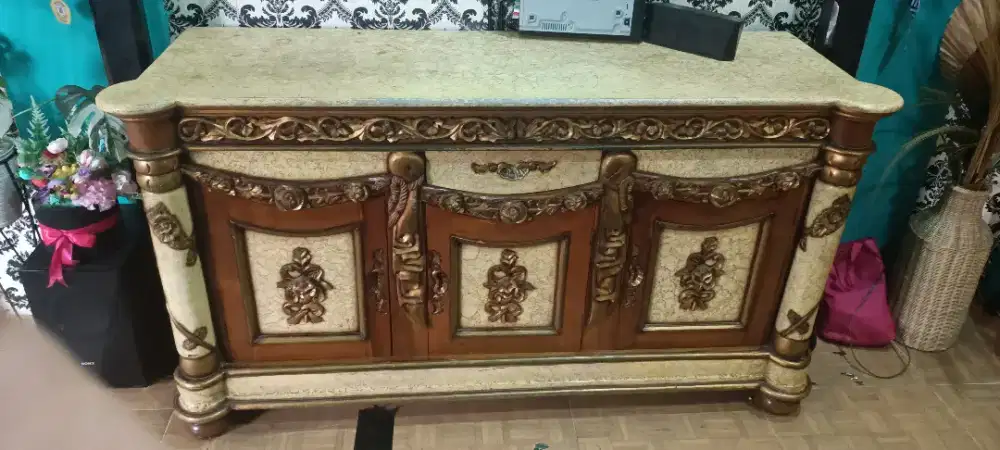 Bufet TV jati Jepara asli