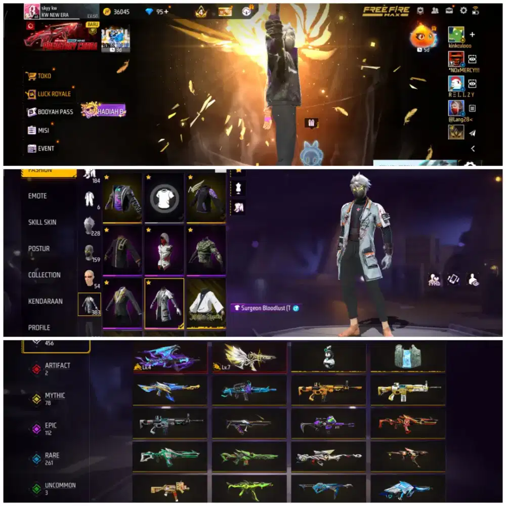 Akun free fire cocok untuk kamu