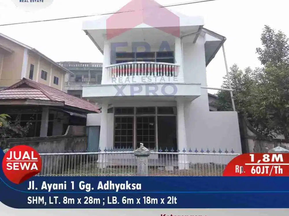 Rumah 2 lantai strategis