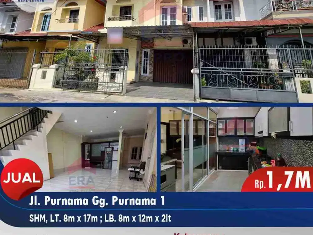 Rumah beton 2 lantai lokasi strategis