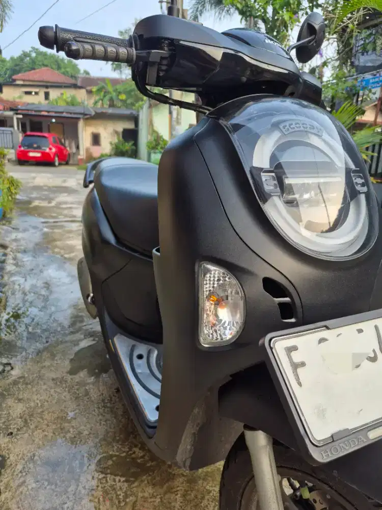 Scoopy prestige black doff plat f kota Bogor