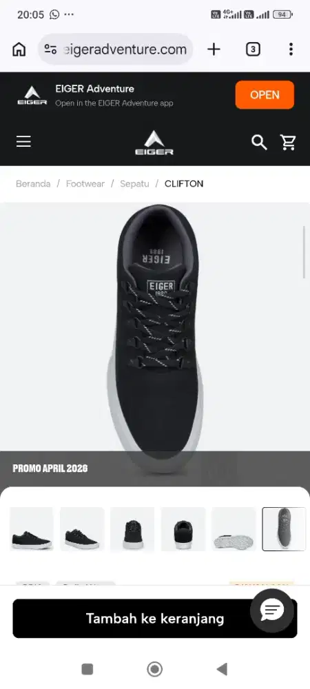 Sepatu Eiger original