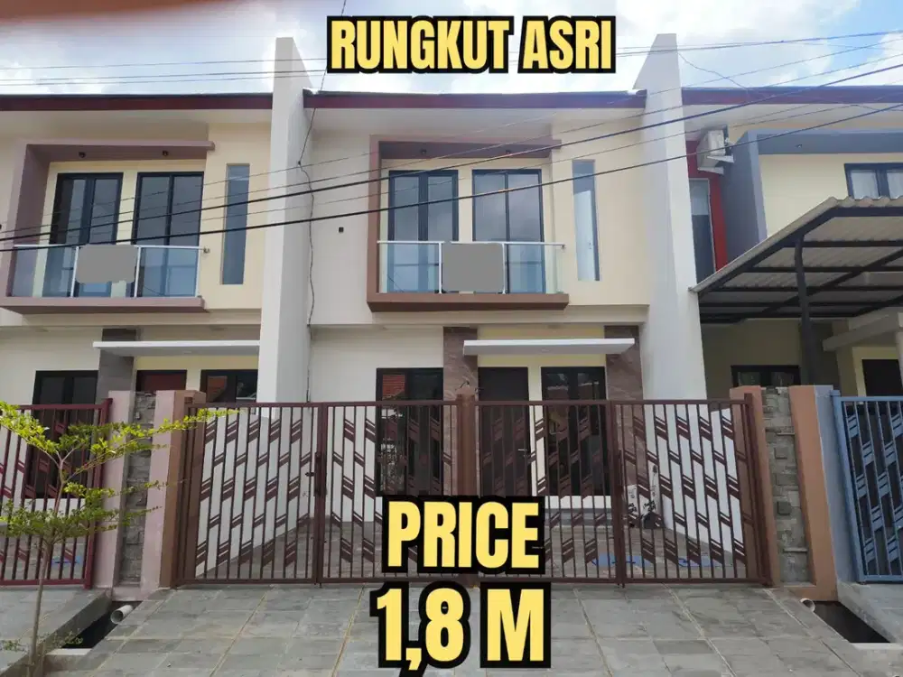 ‼️SISA 2 UNIT BARU GRESS‼️RUMAH RUNGKUT ASRI MEDOKAN ASRI DEKAT MERR, SUPERINDO, UPN, TOL, BANDARA JUANDA